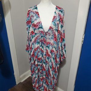 JBD Swim Coverup Colorful with Rhinestones (One Size)